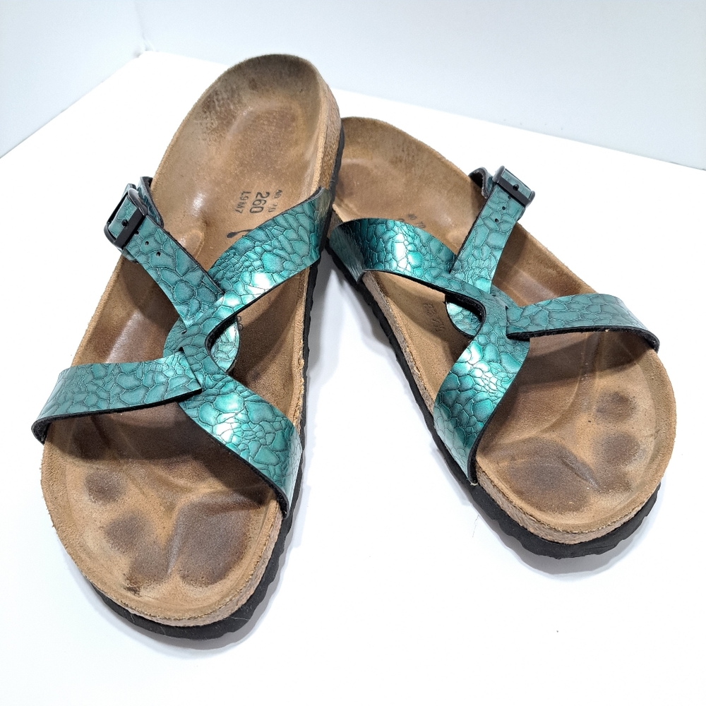 Birkenstock Birki's Sylt Turquoise Sandals Size 40 US 9